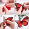 24PCS Monarch Butterfly Garden Decorations, 3D Artificial Butterflies Ornaments Indoor Outdoor Decor for Patio Plant Flower Bouquet Wall